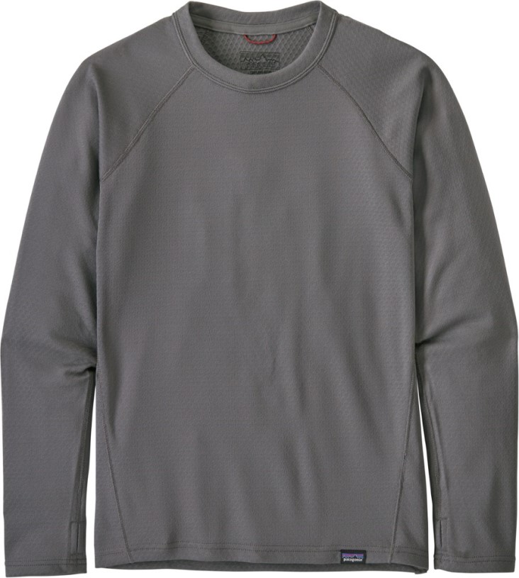 REi Co-op IE Grey Patagonia Capilene Midweight Crew Base Layer Top Kid