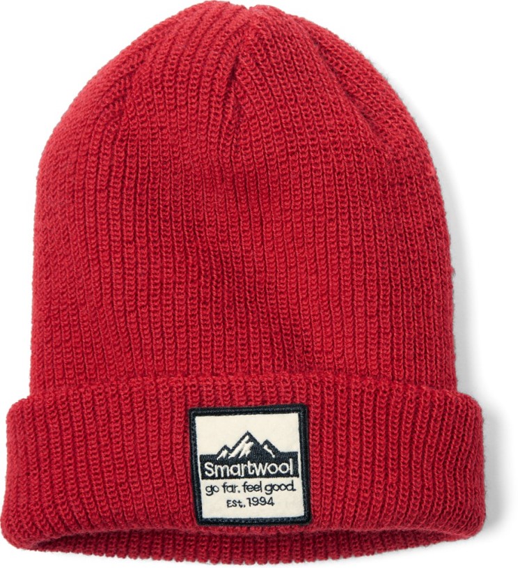 Red REi Co-op IE Smartwool Patch Beanie Kid