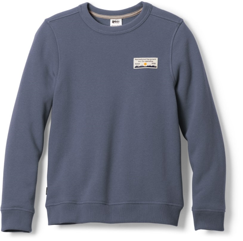 Blue REi Co-op IE Patch Crew Sweatshirt Kid