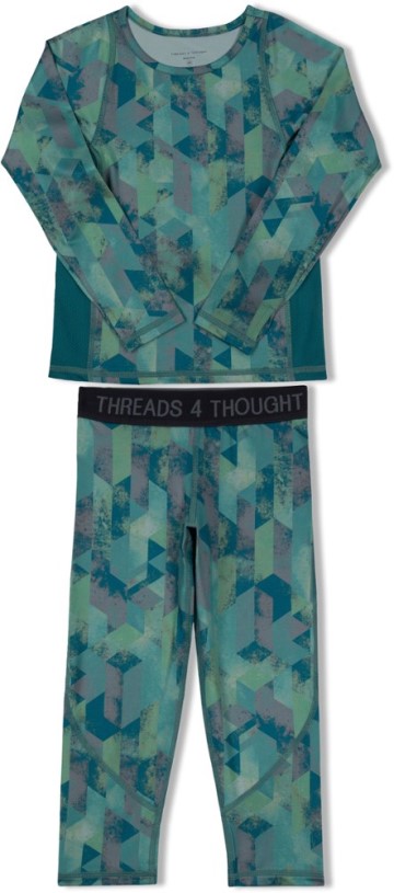 REi Co-op IE Threads 4 Thought Base Layer Set Toddlers Multi Kaleidoscope