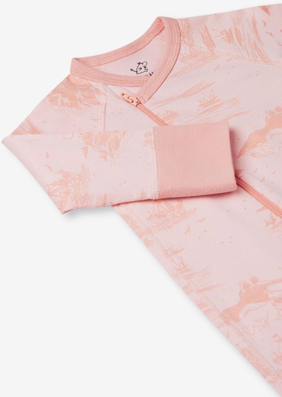 REi Co-op IE Reima Moomin Print Trygg Organic Cotton Onesie Infants' Pink