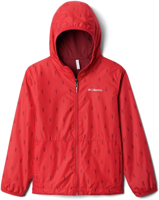 Red Columbia Pixel Grabber Reversible Jacket Kid REi Co-op IE