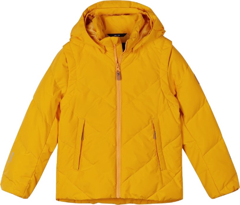 REi Co-op IE Reima Porosein Coffee Bean Shimmer 2-In-1 Down Jacket Kid Orange