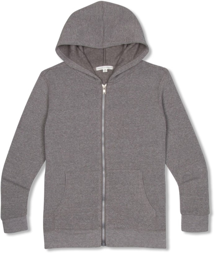 Threads 4 Thought Fleece Zip Hoodie Kid REi Co-op IE Grey