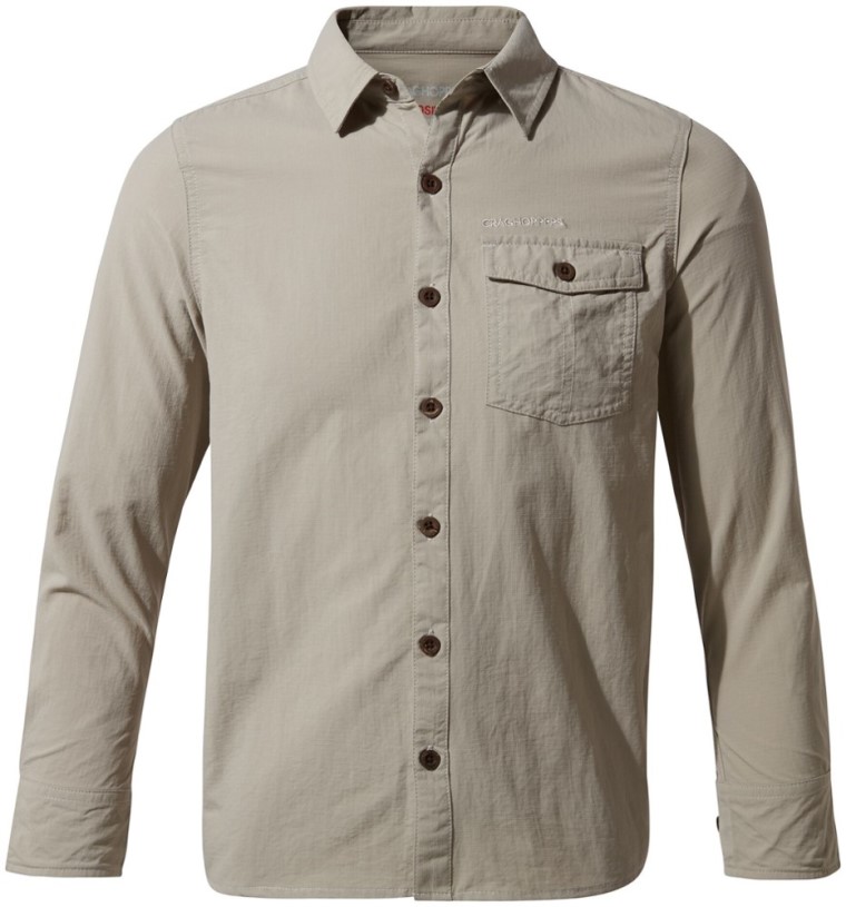 Parchment Craghoppers Insect Shield Emerson Long-Sleeve Shirt Kid REi Co-op IE