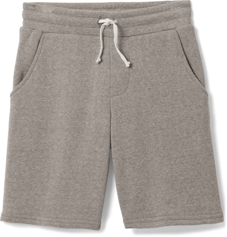Grey REi Co-op IE Threads 4 Thought Fleece Shorts Kid