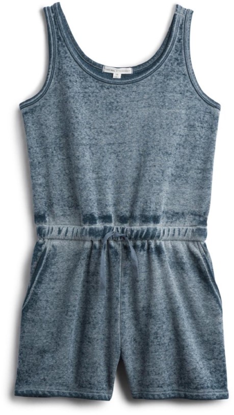 Raw Denim REi Co-op IE Threads 4 Thought Shannel Burnout Romper Kid