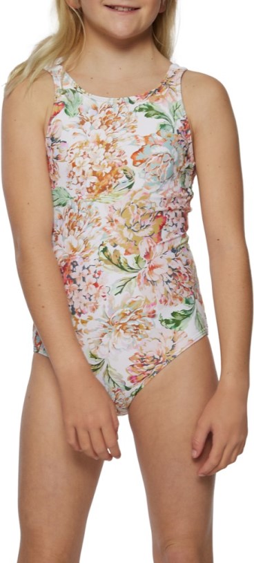 Vanilla REi Co-op IE O'Neill Arden Floral Tie Straps One-Piece Swimsuit Kid