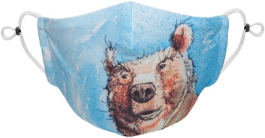 Sneaky Bear REi Co-op IE Sunday Afternoons Artist Series Face Mask Kid